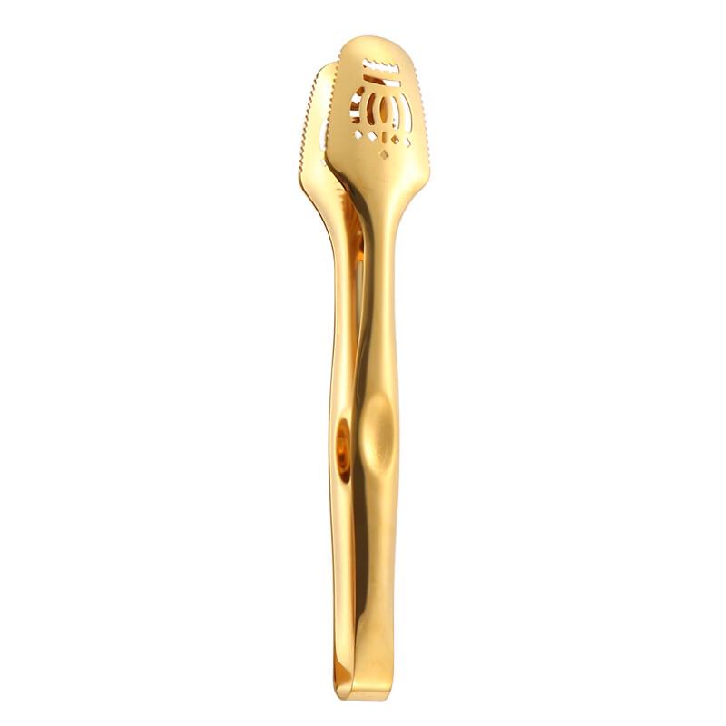 304 Stainless Steel Gold Crown Food Tongs