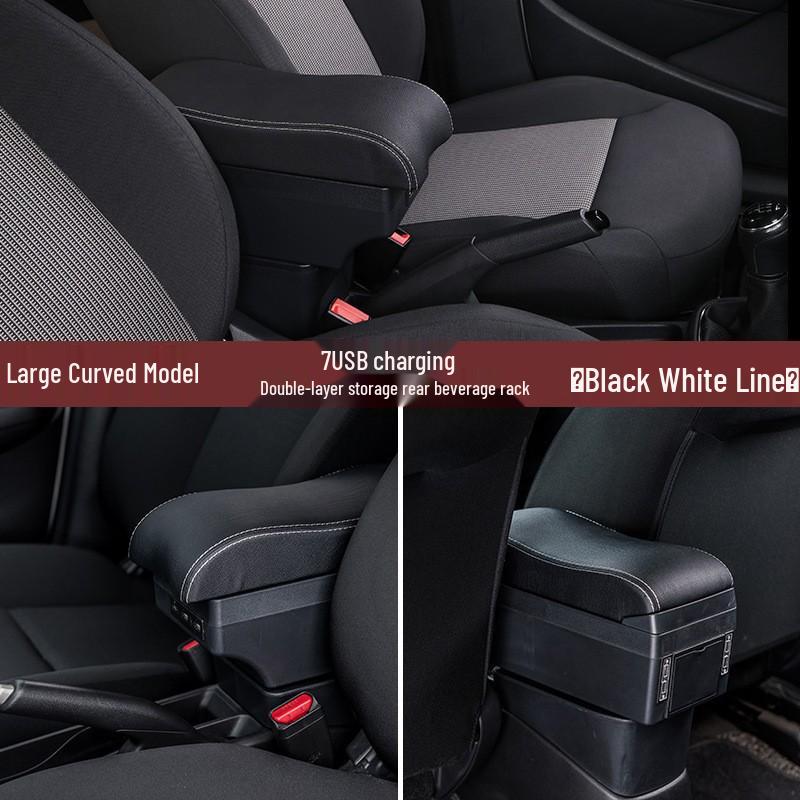 Compatible with 2014-20 Honda Fit GK5 Third Generation Sporty Interior Central Armrest Box.