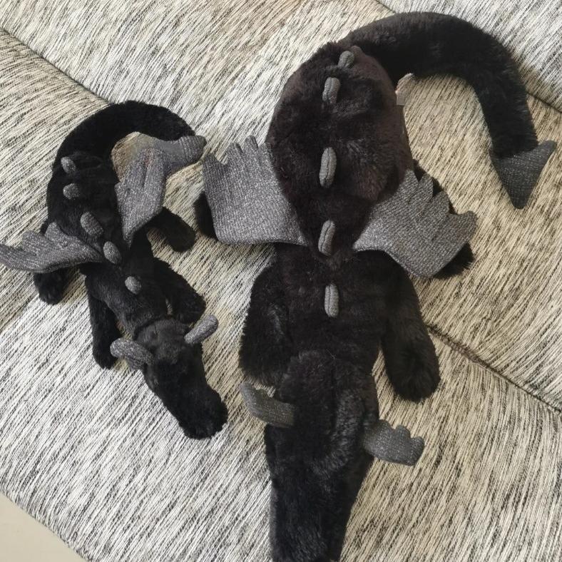Onix Drache schwarzer Drache weiches Geschenk Heimdekoration Ornament mit jca Etikett Schreibtischdekoration Wohnkultur Wohnzimmerdekoration
