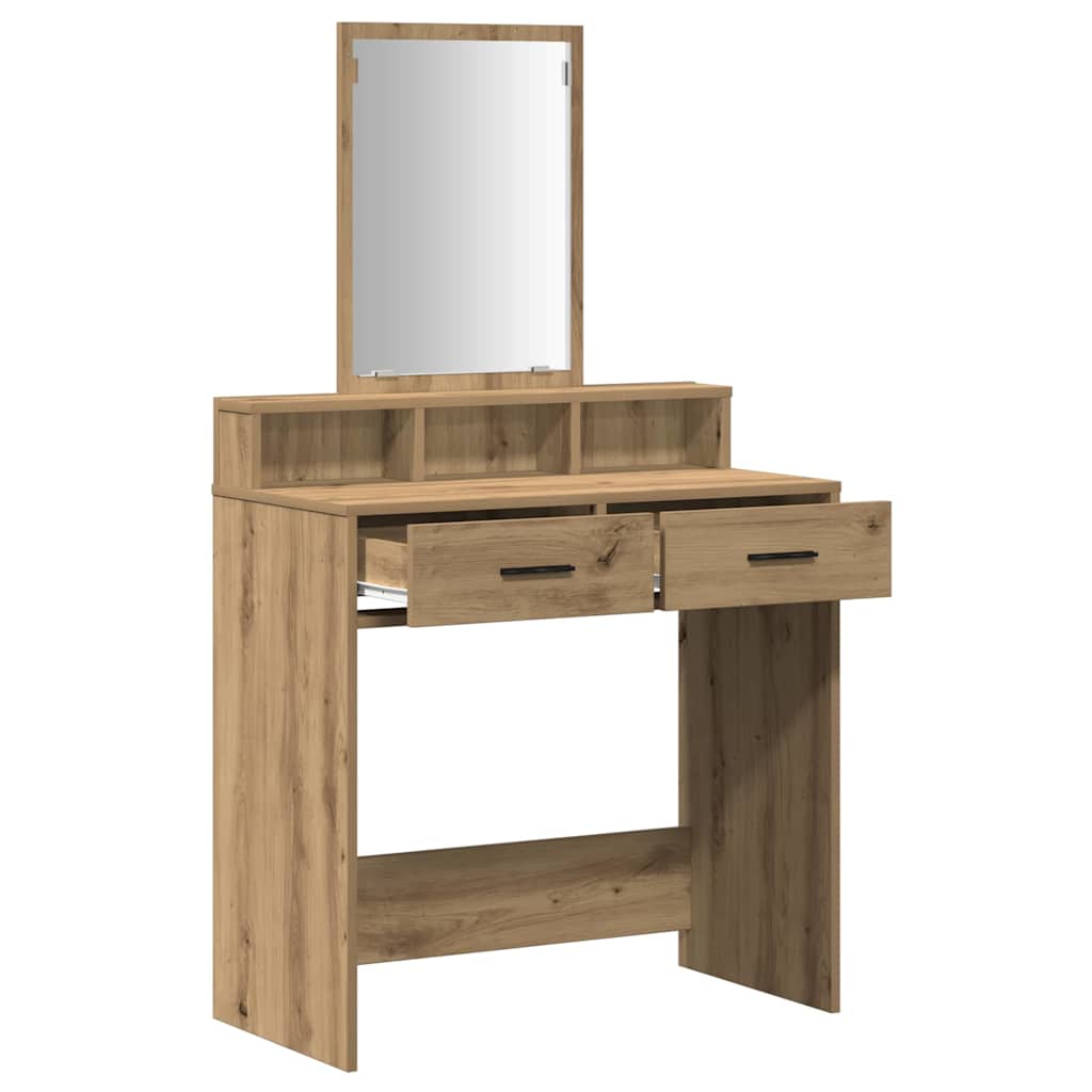 Makeup Table Artisan Oak 79 x 41 x 140 cm Particleboard