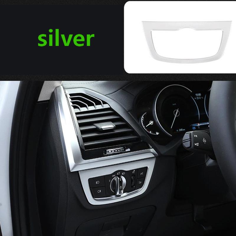 For BMW X3 G01 X4 G02 2018- Lighting Controller Decorative Panel Headlight Switch Frame BMW Interior Accessories Chrome