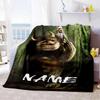 Warner Bros. Works (73) Customize Text Blanket Lightweight Personalized Blanket Ultra-Soft for Living Room Seaside Office Couch