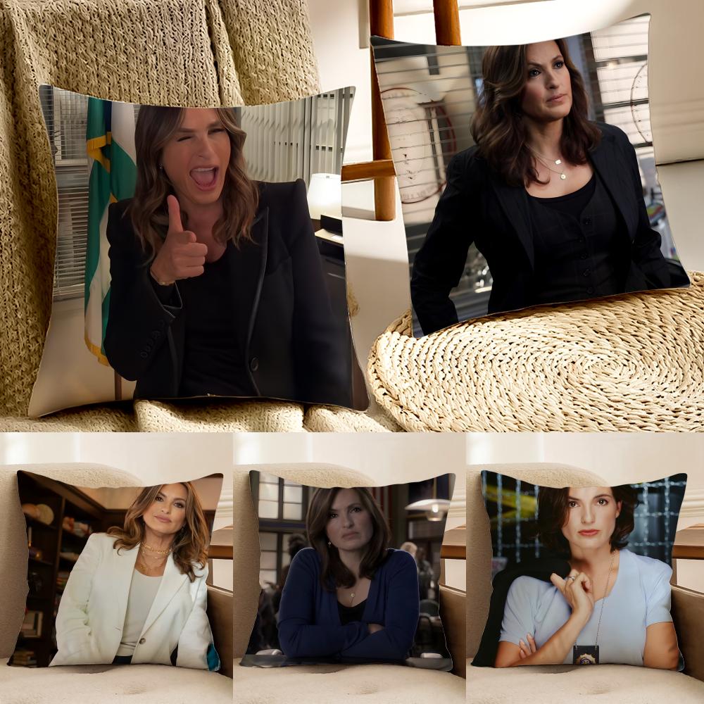OOlivia Benson Pillow SVU Character Cushion Cover Pillowcase Antidustmite living Room Sofa Decor Cushion Room