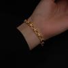 European-American Fashion Three-Layer Flat Snake Chain Layered Necklace for Women - Metal Cross Clavicle Chain