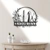 Metal Wall Art Barber Salon Decor Hair Stylist Gift Home Sign