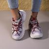 New Women's Vintage Shoes, Fashionable & Versatile, Summer Thick - Sole Elevated Lace - Up Sports Sneakers, Breathable