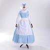 Halloween Bell Maid Costume Beautiful Woman and Beast Bell Blue Maid Costume Stage Costume