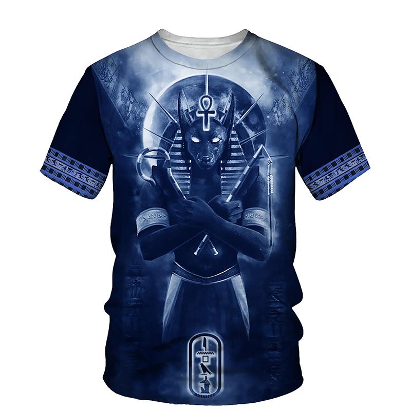 Egypt Style 3d Print T-shirt Men Women Summer Fashion Short Sleeve Round Neck Top Tee