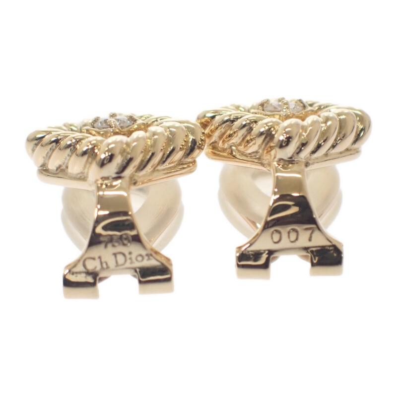 Dior Earring Gold K18 Yellow Gold Women