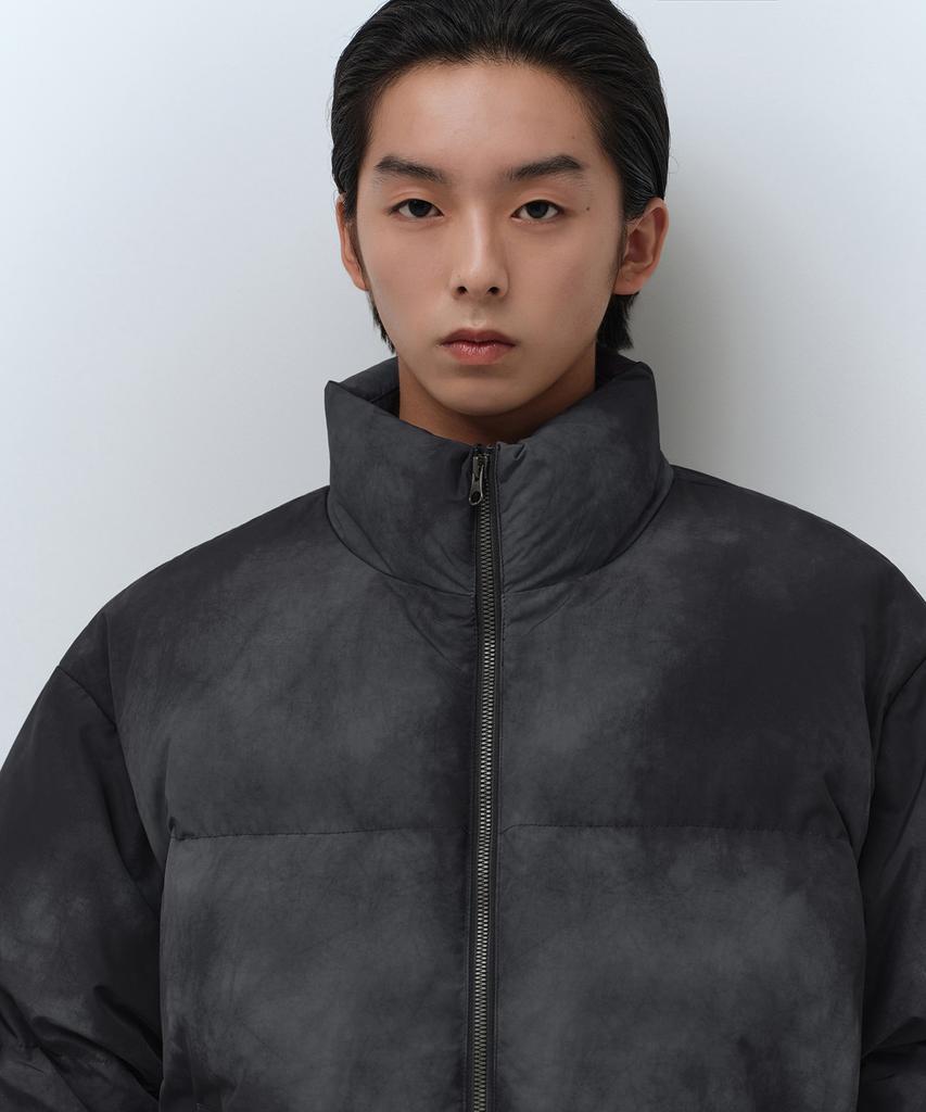 Musinsa Standard Cloudy Puffer Short Padded Jacket [Dark Gray]