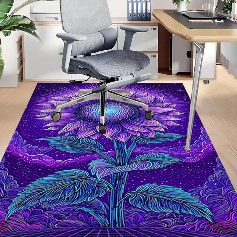 1PC Sunflower Night Extra Large Non Slip Floor carpet, Office, family, Studio Large Area Rug Indoor Rugs, Bold Statement Piece