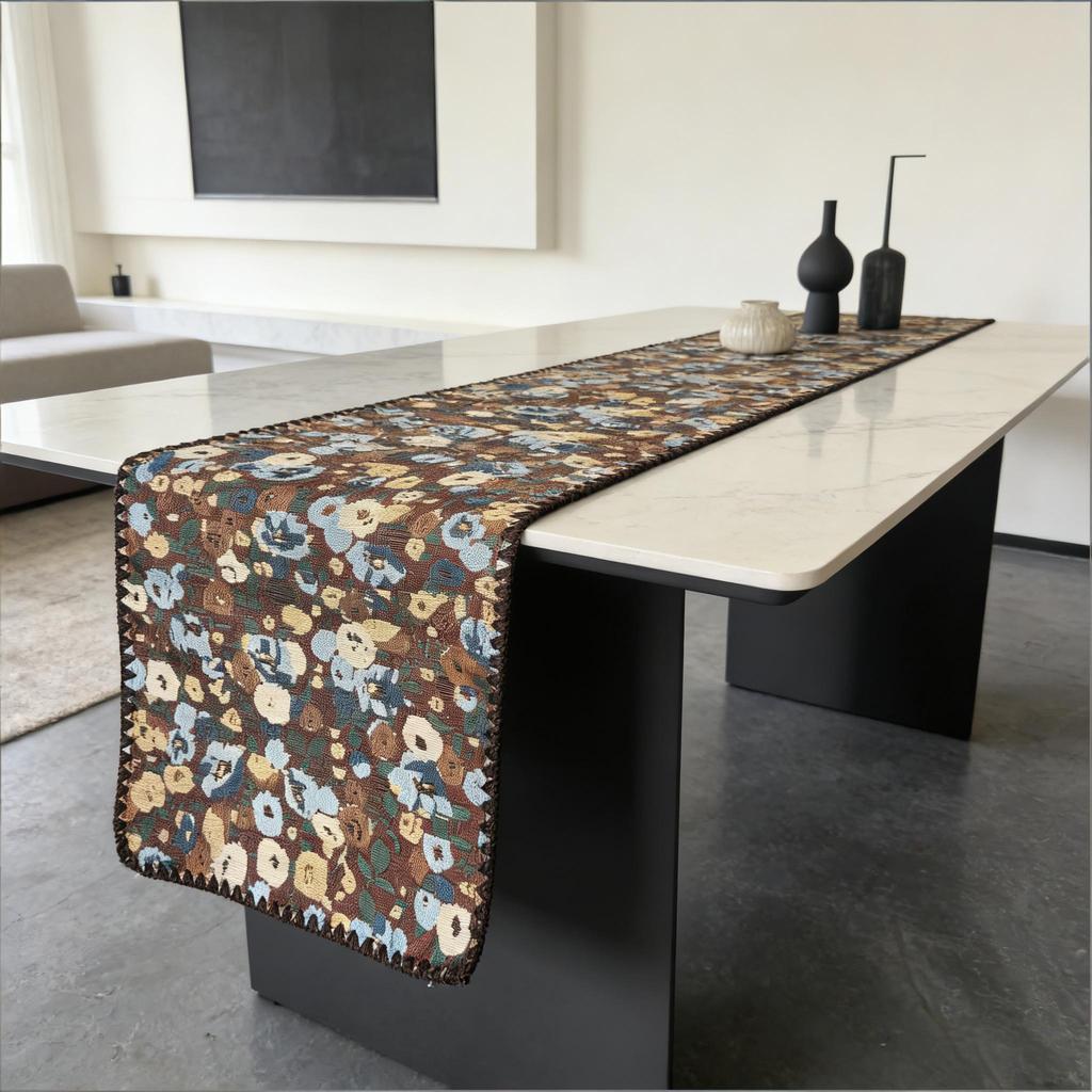 Dining Table, TV Cabinet & Center Table Washable Modern Cotton Linen Nordic Design Table Runner