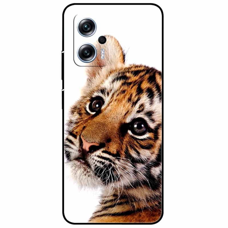 For Xiaomi Poco X4 GT Case 6.6'' Cat Wolf TPU Silicone Soft Coque Fundas for Poco X4 GT 5G Cover Black Edge Lovely PocoX4 X 4 GT