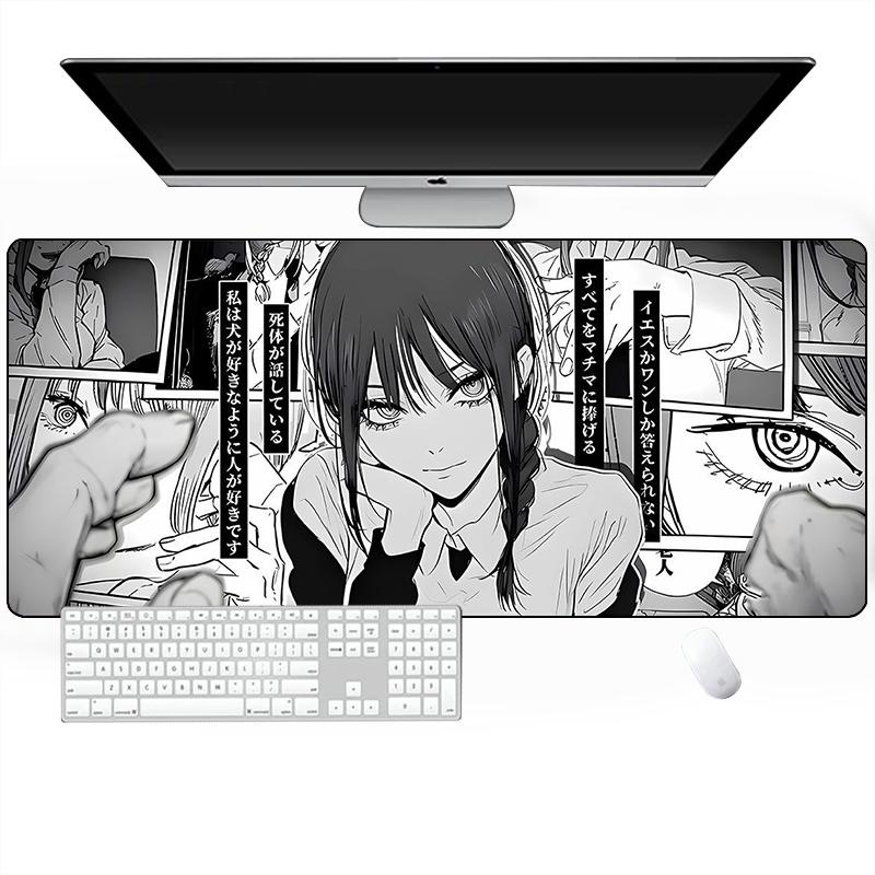 Chainsaw Man Mousepad Xxl Computer Accessories Gaming Mouse Pad Office Pads Pc Extended Carpet Large Game Mats Desk Gamer Anime