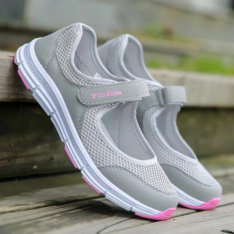 Scarpe da Donna Traspiranti Scarpe Vulcanizzate Sneakers Bianche da Donna Moda Rete Traspirante Scarpe Casual da Passeggio Scarpe da Lavoro da Donna