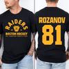 TV Heated Rivalry Llya Rozanov 81 Boston Raiders Tee Women Men Clothing Short Sleeve Cotton Fashion T-shirt Graphic Print TShirt