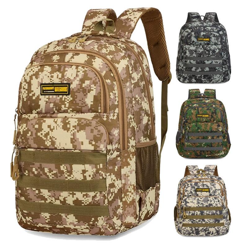 Camouflage-Rucksack aus Oxford-Stoff für Teenager mit atmungsaktivem Design und großem Fassungsvermögen