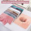 35*35cm Thickened Beauty SPA Massage Table Planking Face Towel with Hole Bed Bandana