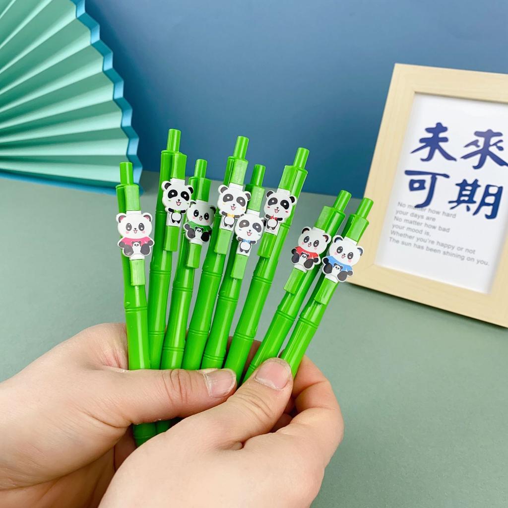 50pcs Panda Neutral Pen 0.5 Mm Kawaii Writing Ballpoint Pen School Stationery Supplies Aesthetic Pretty Stationery