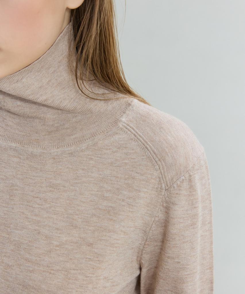 Dito Basic Thin Turtleneck [Beige]
