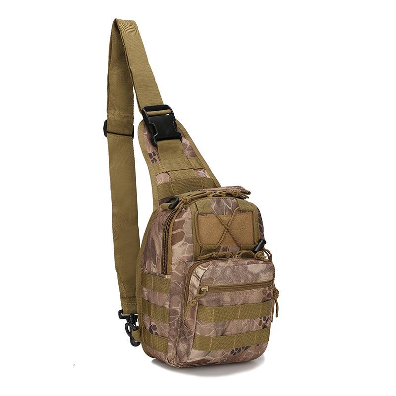 Camouflage Canvas Fahrrad Umhängetasche Brusttasche für Outdoor-Sportarten
