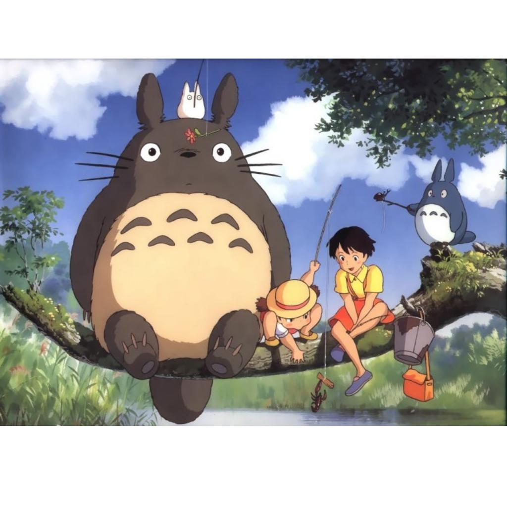 Malowanie Po Numerach Obrazy Do Malowania-Mój Sąsiad Totoro Ghibli 50X40 Cm