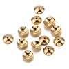 50st Rostfritt Stål 3-10mm Guld Färg Stål Färg Runda Pärlhattar Mellanpärlor för Smyckestillverkning DIY Komponenter Tillbehör