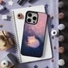 Cute Art Cat Cartoon Phone For iPhone 17,14,11,15,16,13,12,Pro,Max,For Magsafe,Plus,Mini, Magnetic Wireless Charging Case