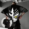 Camiseta Gráfica Vintage Oversize para Hombre Mujer Manga Corta Estampado de Anime Japonés 2026 Verano Y2k Streetwear Top Casual Harajuku