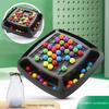 Rainbow Game Interaction Puzzle Magic Chess Game Rainbow Ball Elimination Color Educational Matching Toy Set for Kid Adult