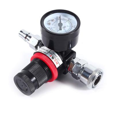 Jeffergarden Pressure Regulator, 1/4" Pressure Reducer, 145 PSI Maximum Pressure Regulator, Air Adjustment Valve, Compressor Air Regulator