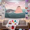 Funny Tapestry Wall Hanging Home Decor for Bedroom Living Room Parody Home Name Scene Printing Fun Funny Subculture