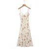 2025 Autumn Lace Patchwork Peony Camisole Dress for Women