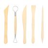2 Set Clay Wood Sculpting Tool Wooden Handle Pottery Carving Ceramic Modelling Supplies