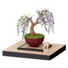 Kawada Papier Nano 360 Bonsai Glyzinie PS-15, 0,7 x 12 x 17 cm, Ab 12 Jahren, Papierbastelset, Miniaturbausatz, Innendekoration, PS-15