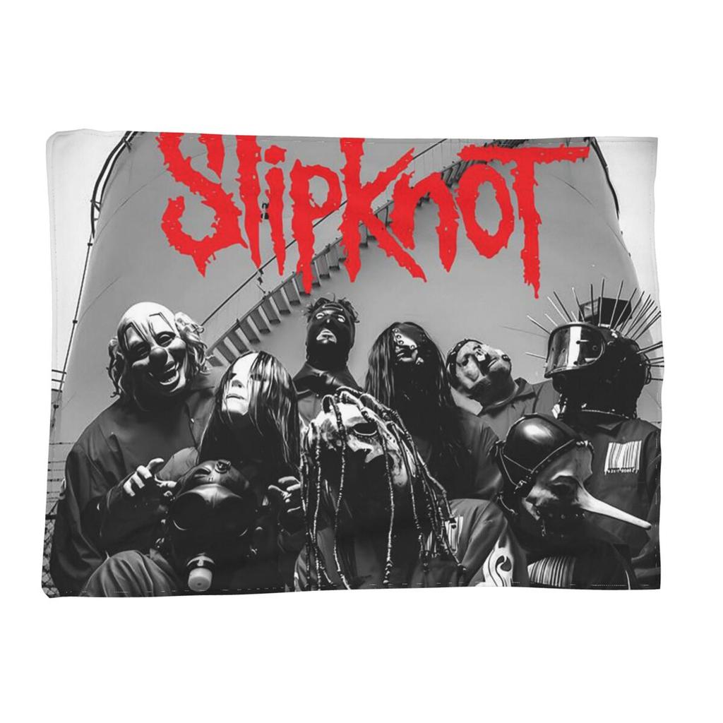 Couverture Slipknot Metal Hip Hop Rock Douce Chaude Flanelle Jeté Couverture pour Salon Pique-nique Voyage Maison