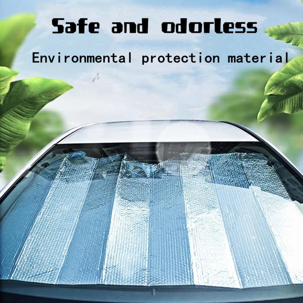 Car Windshield Sunshades Foldable Car Sun Shade Anti-UV Protection Sunshade Window Front Visor Cover Curtain Auto AccessoriesWindshield Sunshades 1