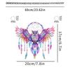 Colorful Owl Wind Chimes Acrylic Owl Dream Catcher With Feather Tassel Hanging Painting For Home Window Corridor Decorations Quality