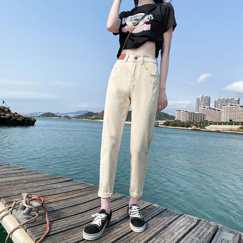 DIMANAF 2024 Autumn Women Cotton Pants Female Elastic Basic High Waist Trousers Fashion New Long Pants