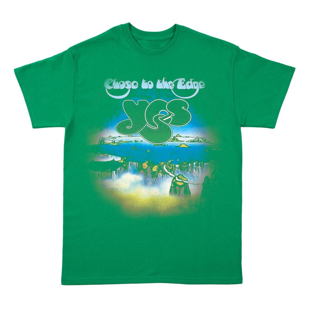 Naujas Yes Band Close To The Edge Marškinėlis Klasikinės Žalios Spalvos Unisex Dydis S-5XL LE140 Unisex Marškinėlis
