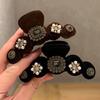Hair Clip Rhinestone Pearl Korean Ponytail Holder Crystal Shark Clip Hairgrip Women Hair Claws