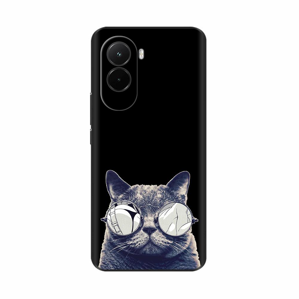 Weiche Hülle für Xiaomi Poco M7 4G Luxuriöser Druck-Rückdeckel für PocoM7 M7 Silikon-Stoßfänger Schutz Stoßfest Capa pocom7 4G Coque