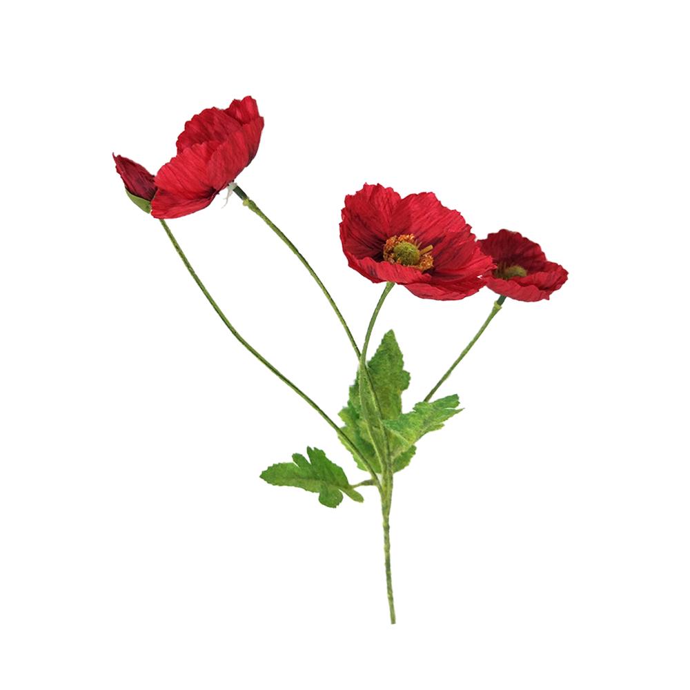 Feel Decorative Flower Home Wedding Decoration Artificial Flower Artificial Flower Artificial Poppy Flower