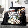 1pc Grand Theft Auto Soft Flannel Blanket with Designer Print A Cozy Blanket for All Seasons, Perfect for the Couch, Bed, Office
