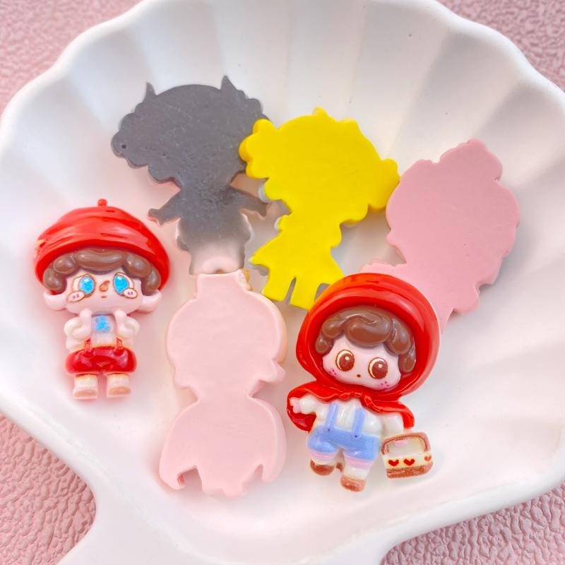 10Pcs New Cute Cartoon Prince and Princess Series Flat Back Resin Cabochons Scrapbooking DIY Jewelry Craft Decoration Accessorie
