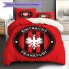 Eintracht Frankfurt FC Mönster Sängkläder Heminredning Födelsedagspresent (1 * påslakan + 2 * örngott, utan kärna)