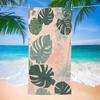 Tropical Banana Leaf Print Beach Towel Microfiber Quick Dry Sandproof Absorbent Bath Towel for Summer Beach Pool Swim