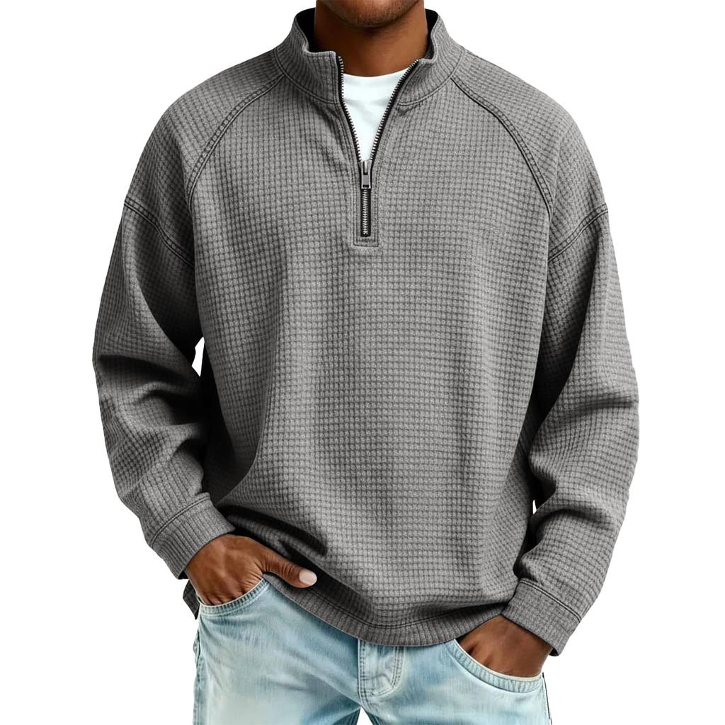 Herren Strick Casual Kragen Pullover - Langarm Alltagskleidung