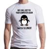 Roliga Byt till Linux Arg Tux Pingvin T-shirts Män Nyhet Kortärmade Toppar Programmerare Datorutvecklare Geek Nörd T-shirts