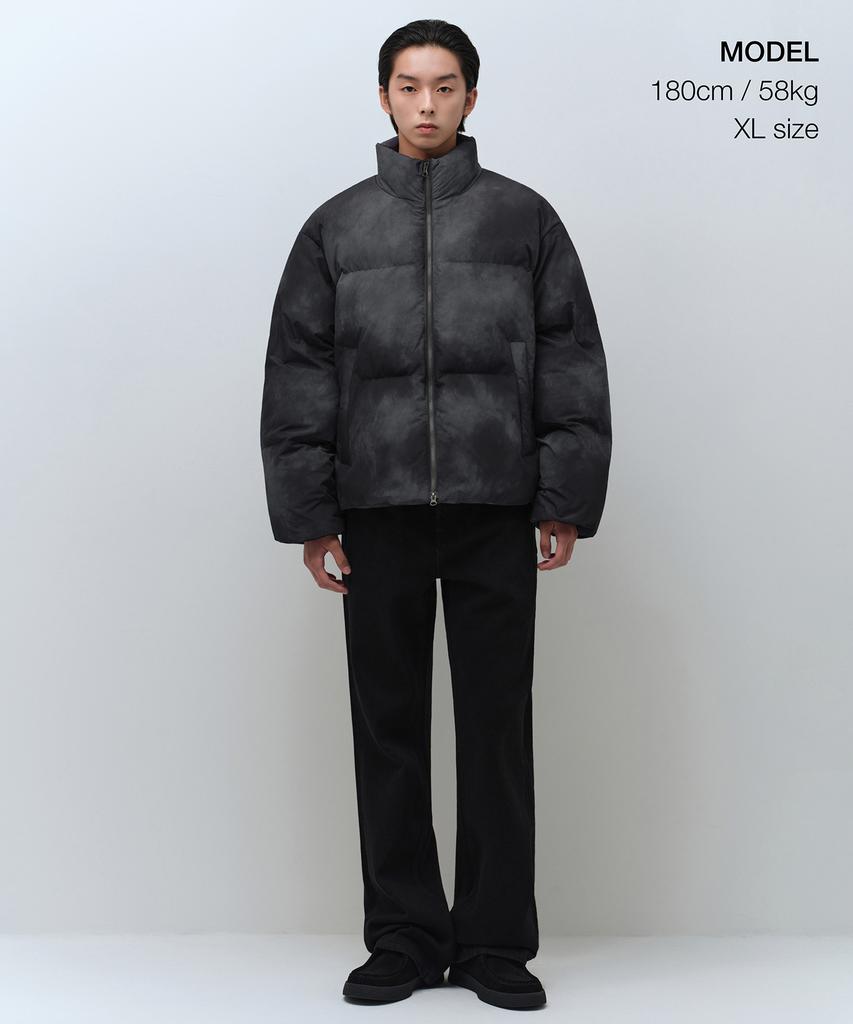 Musinsa Standard Cloudy Puffer Short Padded Jacket [Dark Gray]